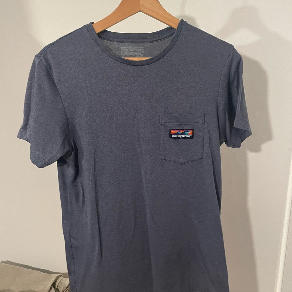 Patagonia Men's Slate Blue Short Sleeve Tee